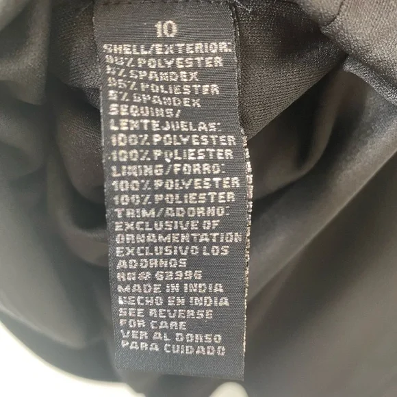 Scarlett Asymmetrical Black Dress - Picture 7 of 9